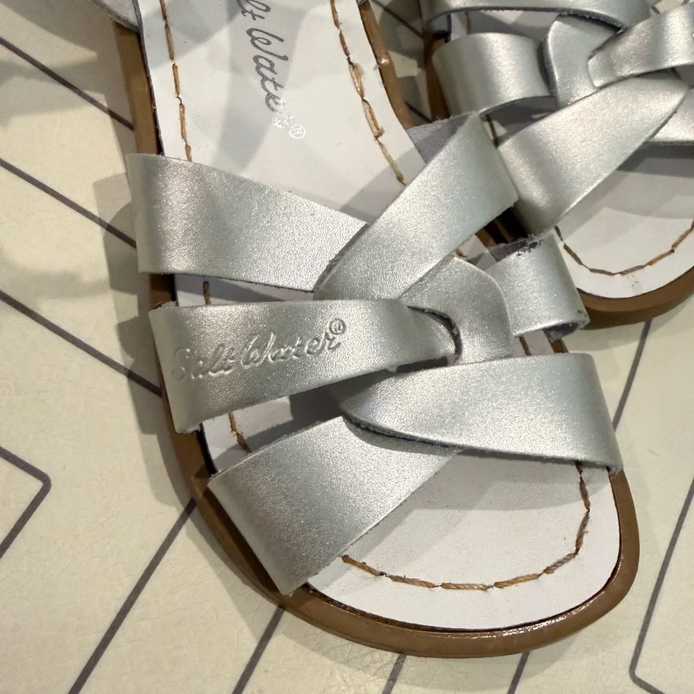 Salt Water Silver Sandals - Picture 7 of 14